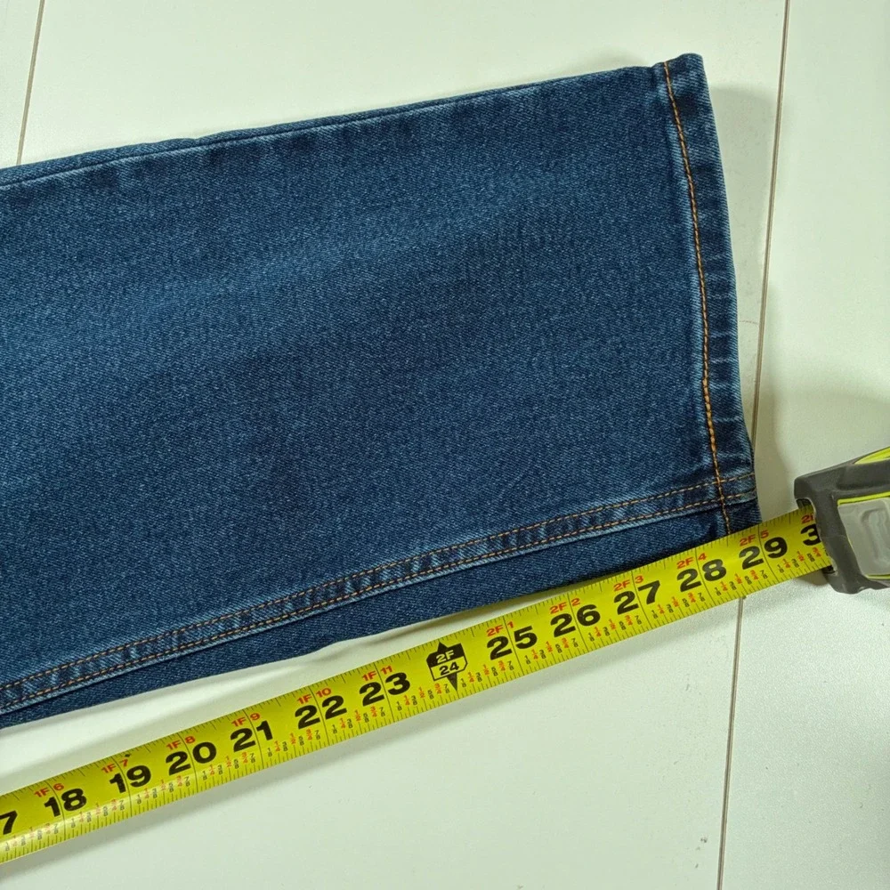 NEW Levi's 502 Taper Jeans 38x30 Blue Stretch Dark Wash Denim (Tag 36x30)